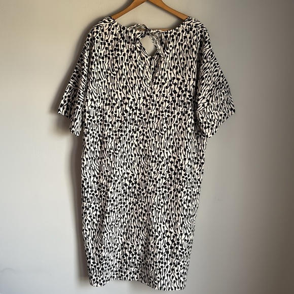 MARIMEKKO BEESI TUULAHDUS COTTON SEERSUCKER DRESS LARGE - Picture 7 of 13
